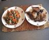 Baked Pork Chop With  Stir Fried Pork 